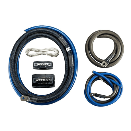 Kicker Car Amplifier Wiring Kits Kicker 46PKD1 1/0AWG 2-Channel Amp Power Kit