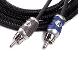 Kicker Fitting Accessories Kicker 46QI21 Q-Series 2-ch Silver Tinned OFC RCA Interconnect - 1.0M