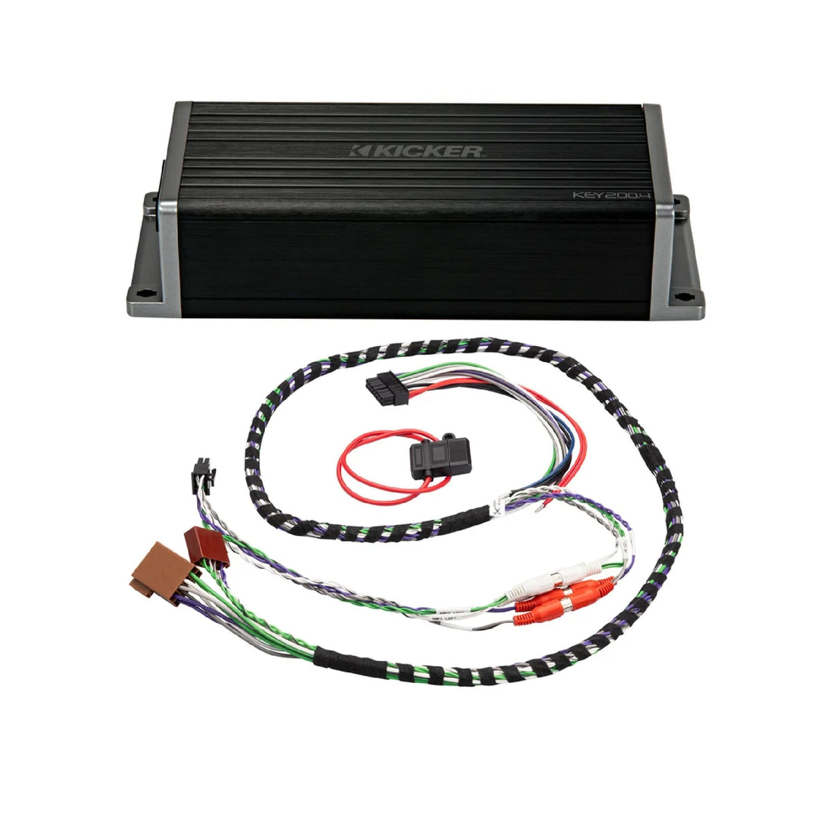 Kicker 4 Channel Amp Kicker 47KEY200.4ISO KEY 200W 4-Channel Smart Amplifier with ISO Harness