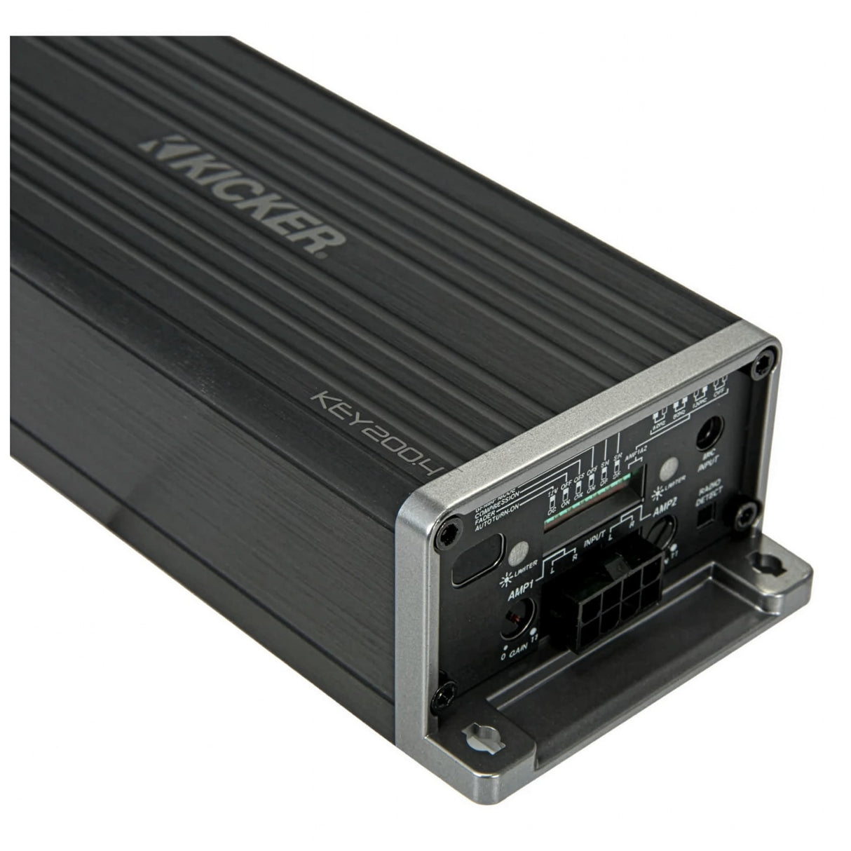 Kicker 4 Channel Amp Kicker 47KEY200.4ISO KEY 200W 4-Channel Smart Amplifier with ISO Harness