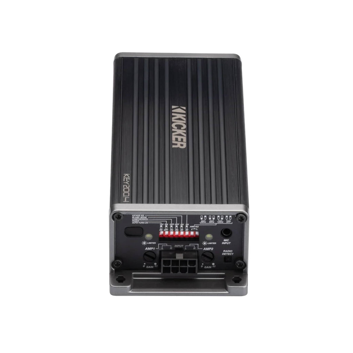 Kicker 4 Channel Amp Kicker 47KEY200.4ISO KEY 200W 4-Channel Smart Amplifier with ISO Harness