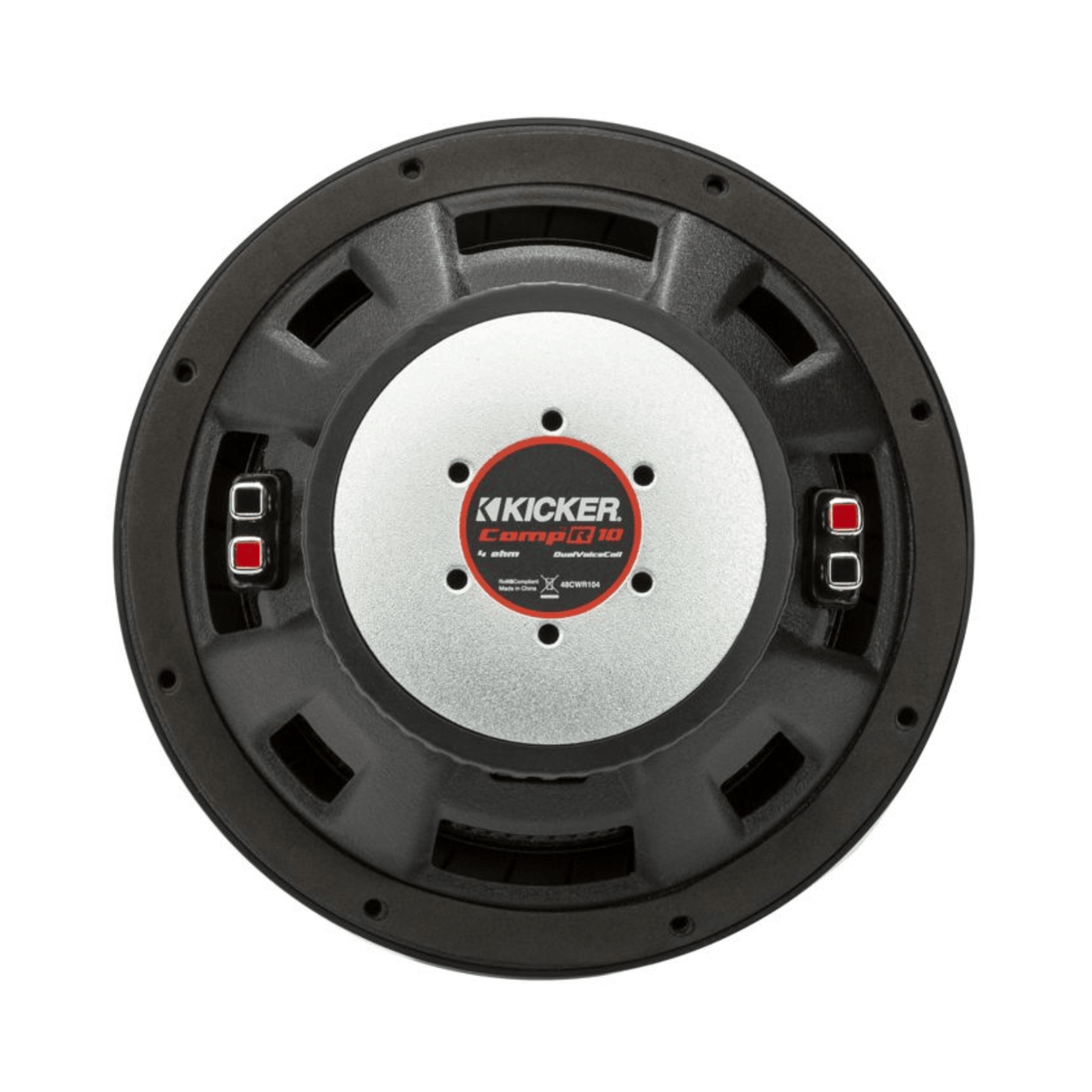 Kicker Dual Voice Coil Kicker 48CWR104 CompR 10" Dual Voice Coil Subwoofer - 4 Ohm