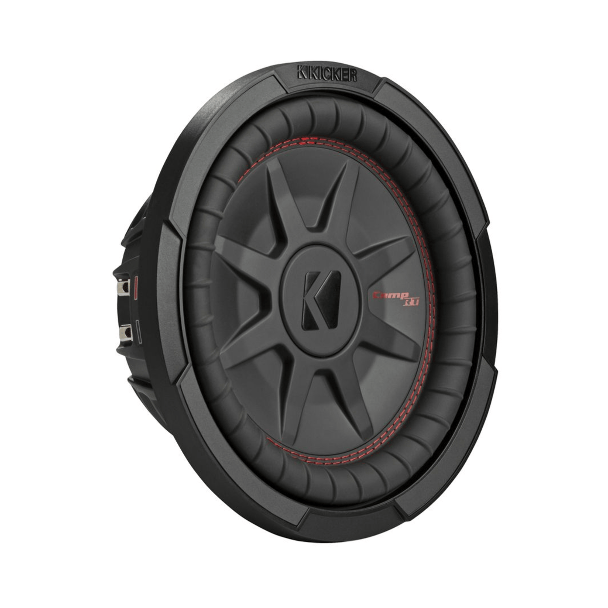 Kicker Car Subwoofers Kicker 48CWRT102 CompRT 10" Thin Profile Dual Voice Coil Subwoofer - 2 Ohm