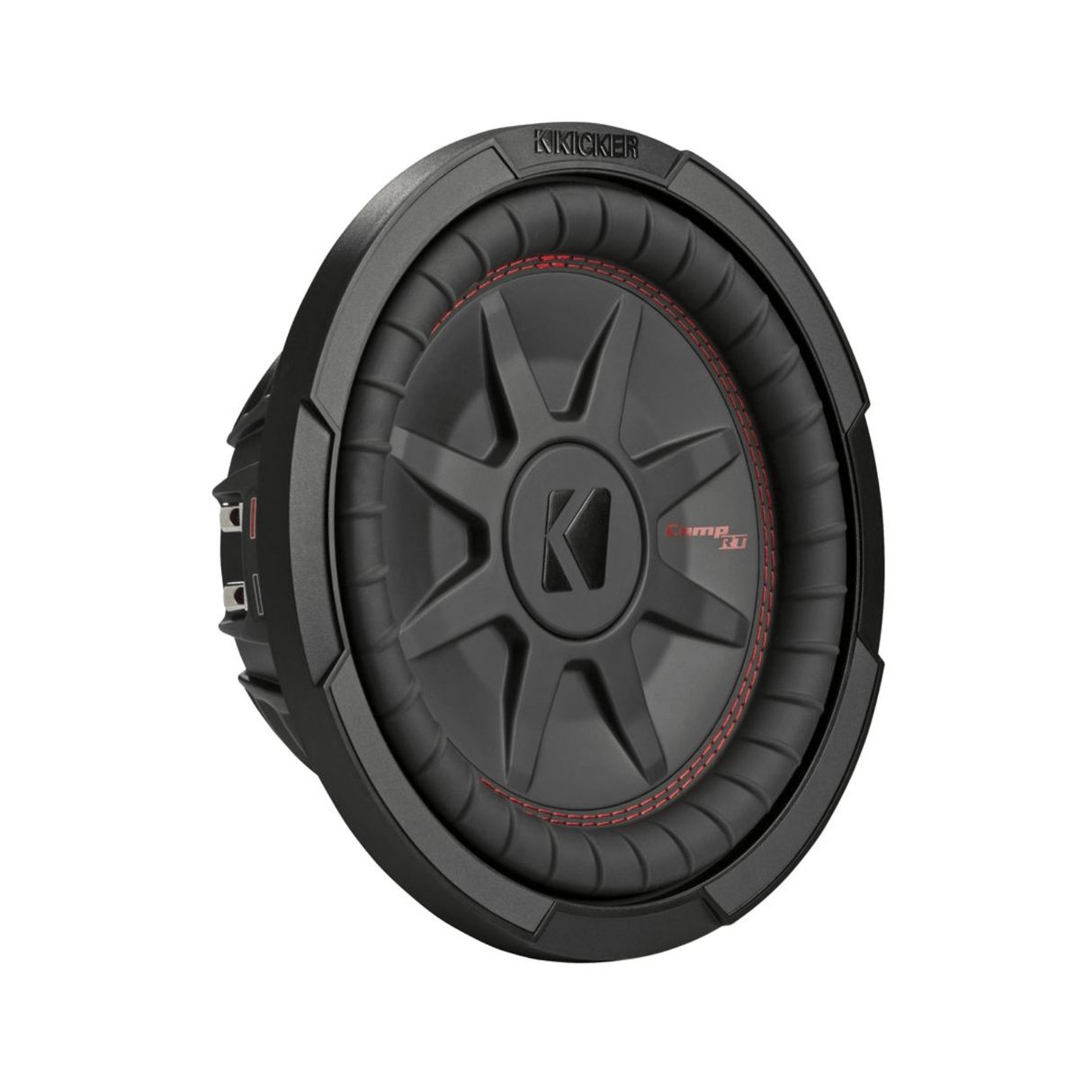 Kicker Car Subwoofers Kicker 48CWRT104 CompRT 10" Thin Profile Dual Voice Coil Subwoofer - 4 Ohm
