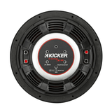 Kicker Car Subwoofers Kicker 48CWRT104 CompRT 10" Thin Profile Dual Voice Coil Subwoofer - 4 Ohm