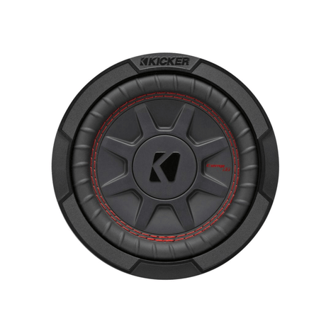 Kicker Car Subwoofers Kicker 48CWRT674 CompRT 6.75" Thin Profile Dual Voice Coil Subwoofer - 4 Ohm