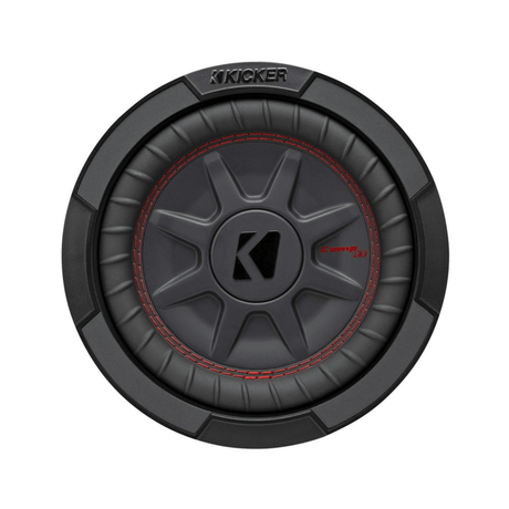 Kicker Car Subwoofers Kicker 48CWRT82 CompRT 8" Thin Profile Dual Voice Coil Subwoofer - 2 Ohm