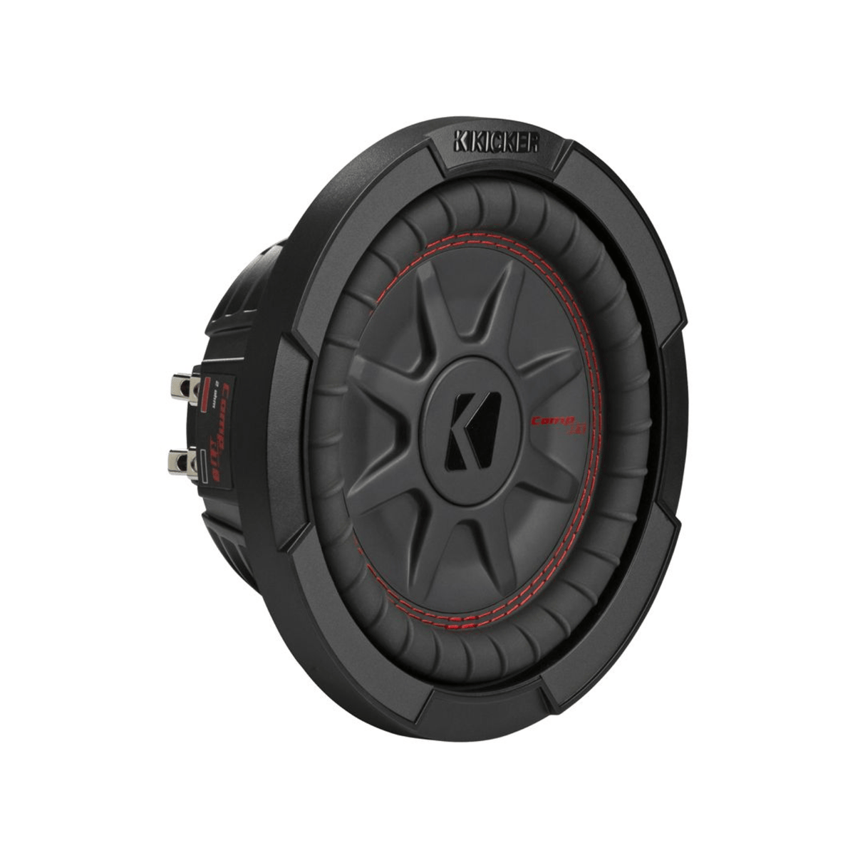 Kicker Car Subwoofers Kicker 48CWRT82 CompRT 8" Thin Profile Dual Voice Coil Subwoofer - 2 Ohm