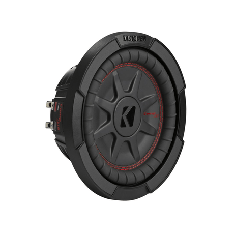 Kicker Car Subwoofers Kicker 48CWRT82 CompRT 8" Thin Profile Dual Voice Coil Subwoofer - 2 Ohm