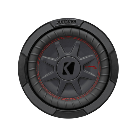 Kicker Car Subwoofers Kicker 48CWRT84 CompRT 8" Thin Profile Dual Voice Coil Subwoofer - 4 Ohm