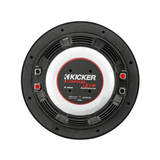 Kicker Car Subwoofers Kicker 48CWRT84 CompRT 8" Thin Profile Dual Voice Coil Subwoofer - 4 Ohm