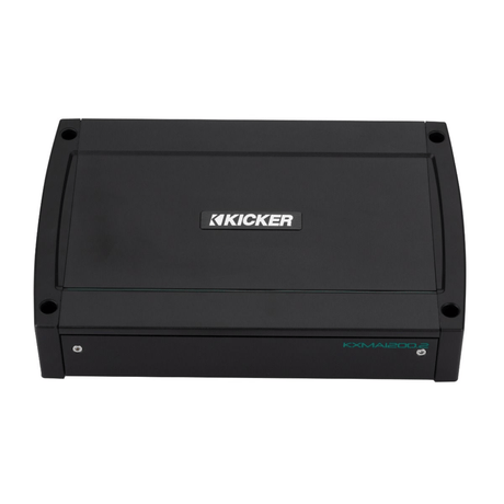 Kicker 2 Channel Amp Kicker 48KXMA12002 KXM Marine 1200W 2 Channel Class D Full-Range Amplifier