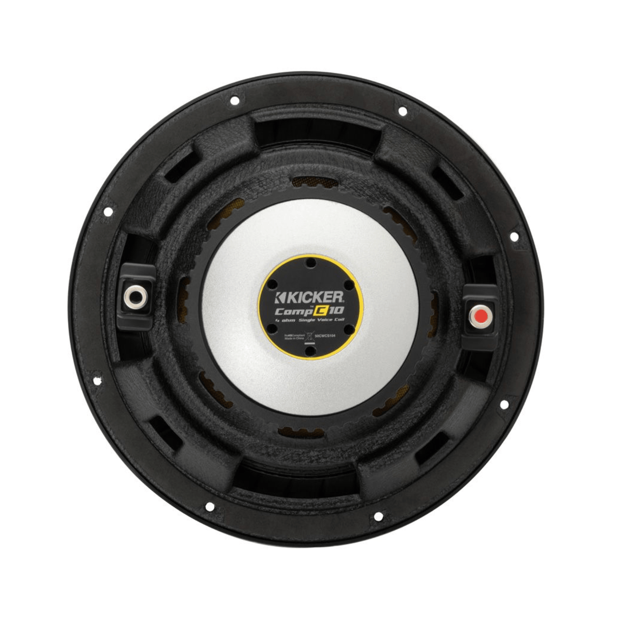 Kicker Car Subwoofers Kicker 50CWCS104 CompC 10" Single Voice Coil Subwoofer - 4 Ohm
