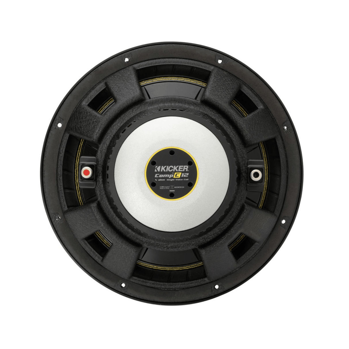 Kicker Car Subwoofers Kicker 50CWCS124 CompC 12" Single Voice Coil Subwoofer - 4 Ohm