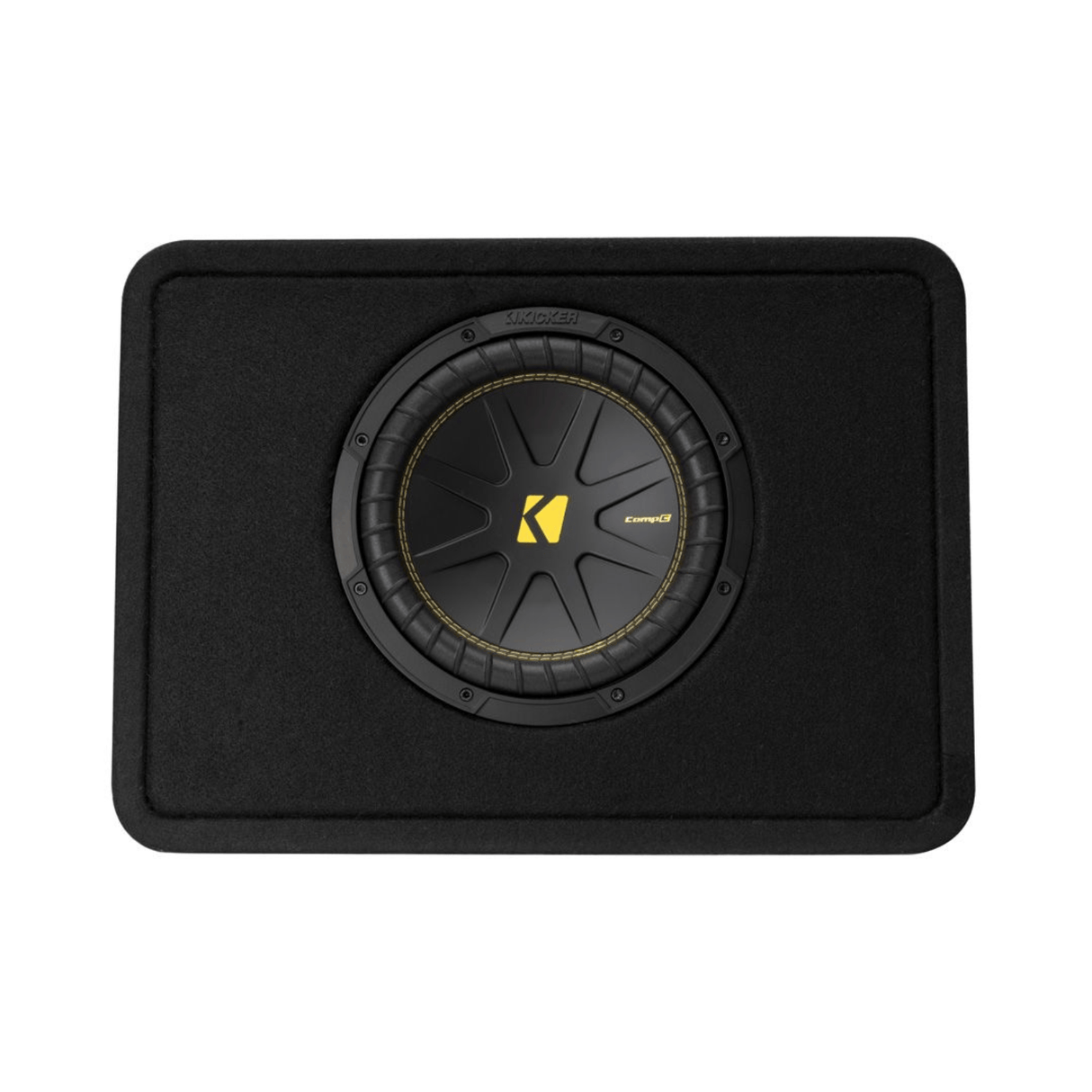 Kicker Car Subwoofers Kicker 50TCWC104 CompC 10" Thin Profile Loaded Enclosure - 4 Ohm