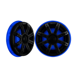 Kicker Car Speakers Kicker 51KLSR88 8.8" Weatherproof LED Lighted Step-down Speaker Ring, Pair, RoHS Compliant