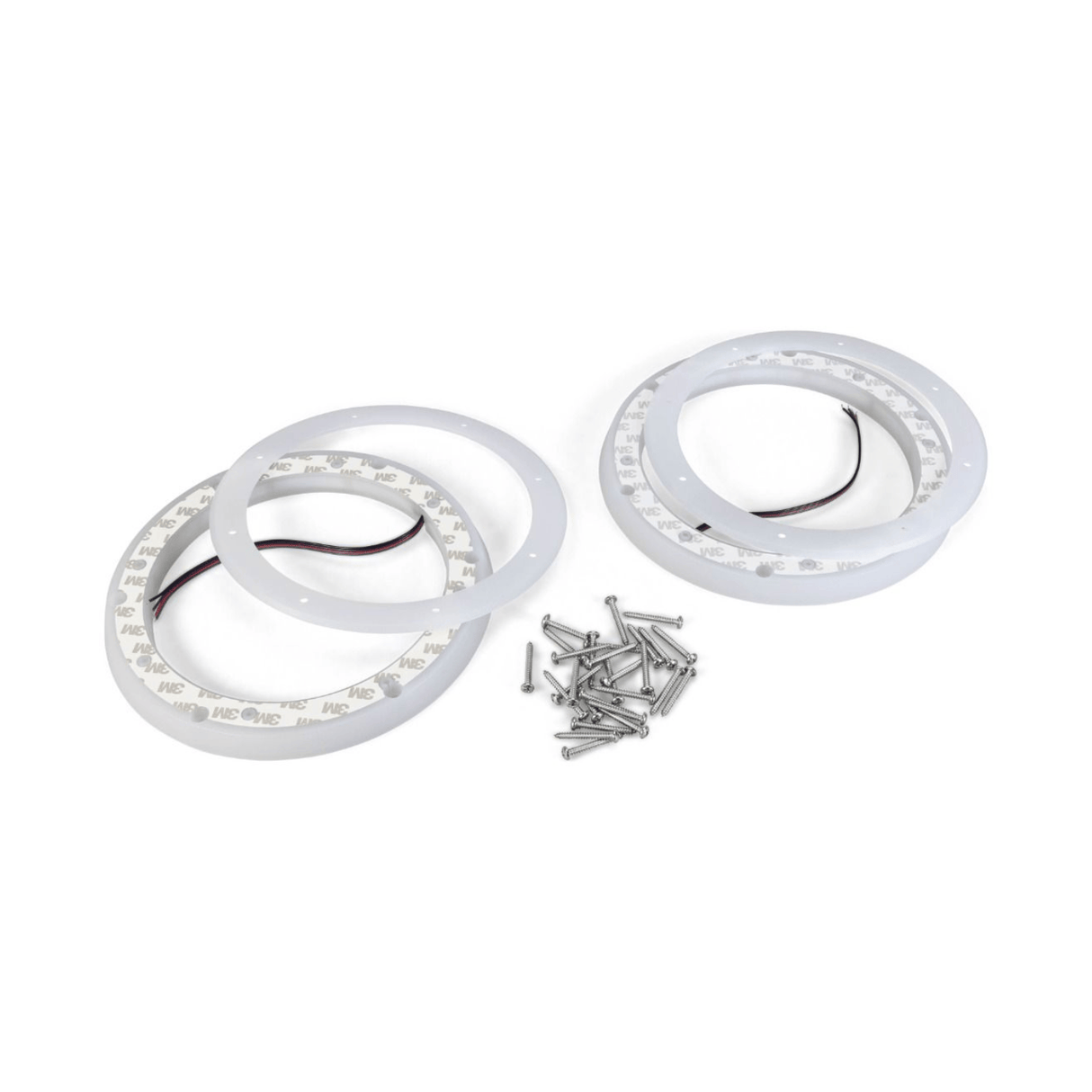Kicker Car Speakers Kicker 51KLSR88 8.8" Weatherproof LED Lighted Step-down Speaker Ring, Pair, RoHS Compliant