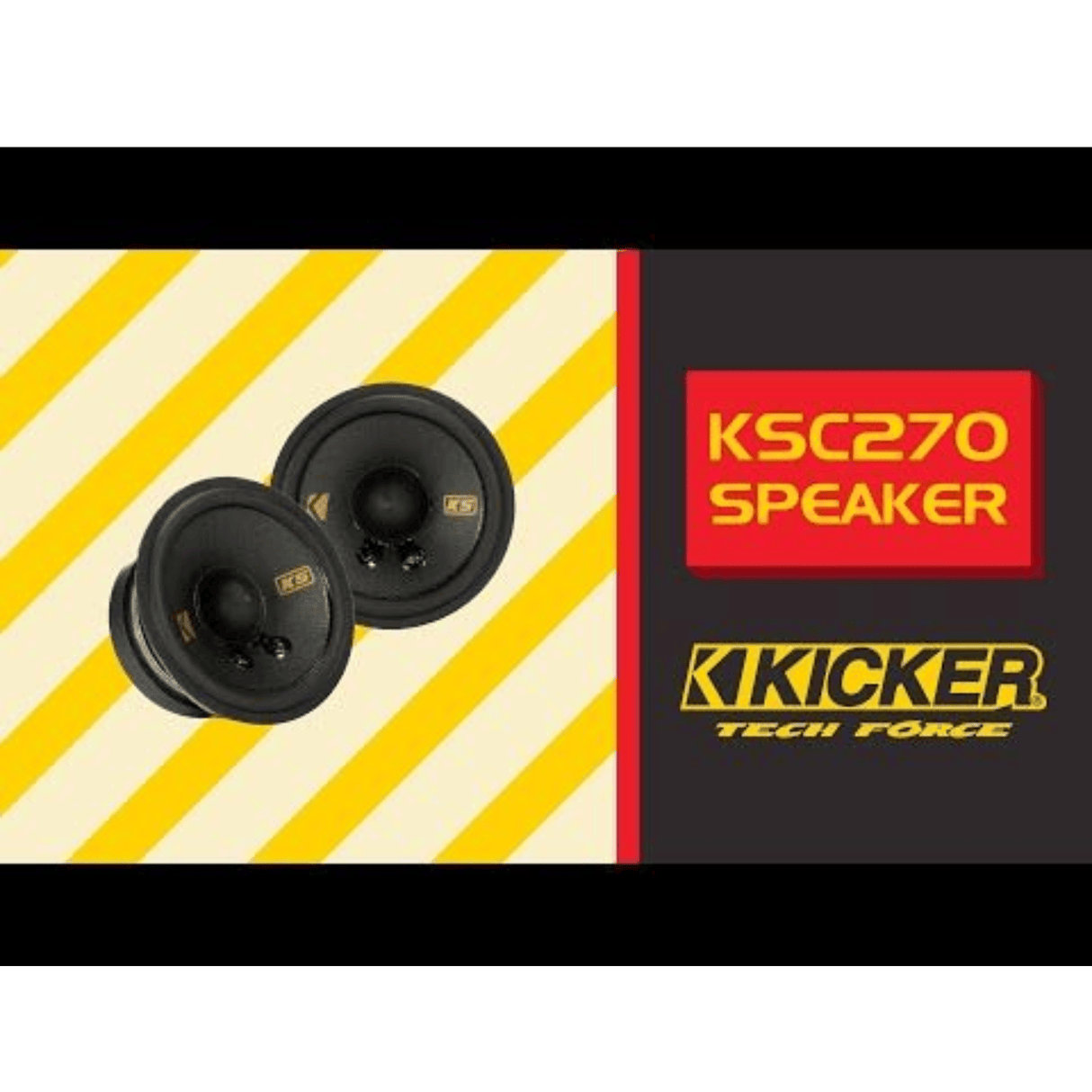 Kicker Car Speakers Kicker 51KSC2704 2.75" (70 mm) Speakers