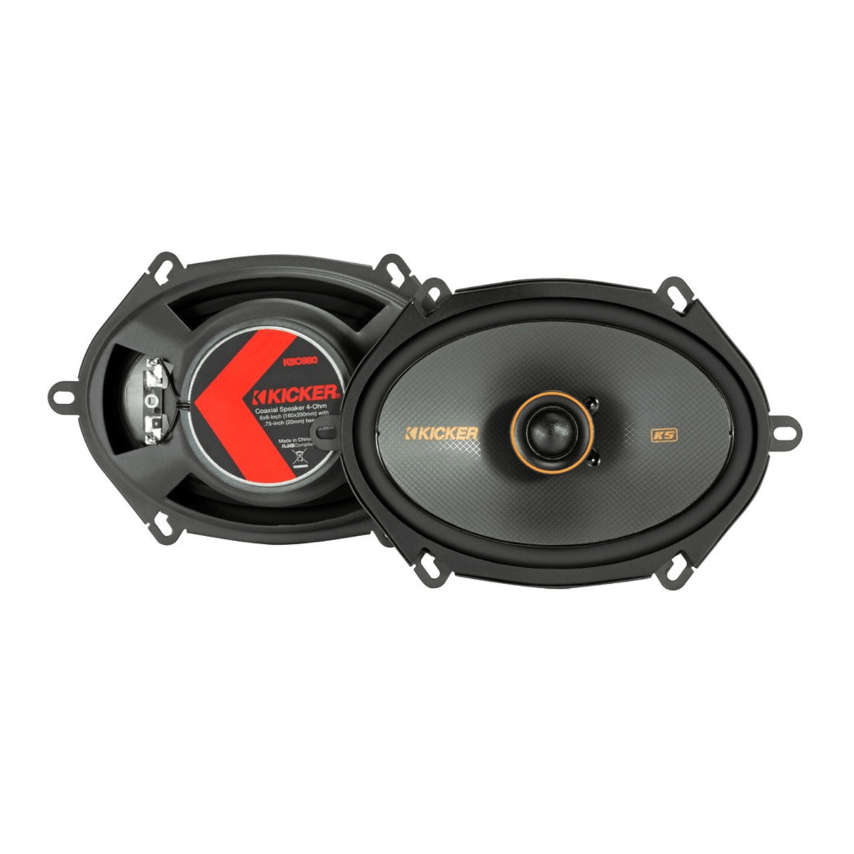 Kicker Car Speakers Kicker 51KSC6804 6x8" (160x200mm) Coaxial Speakers