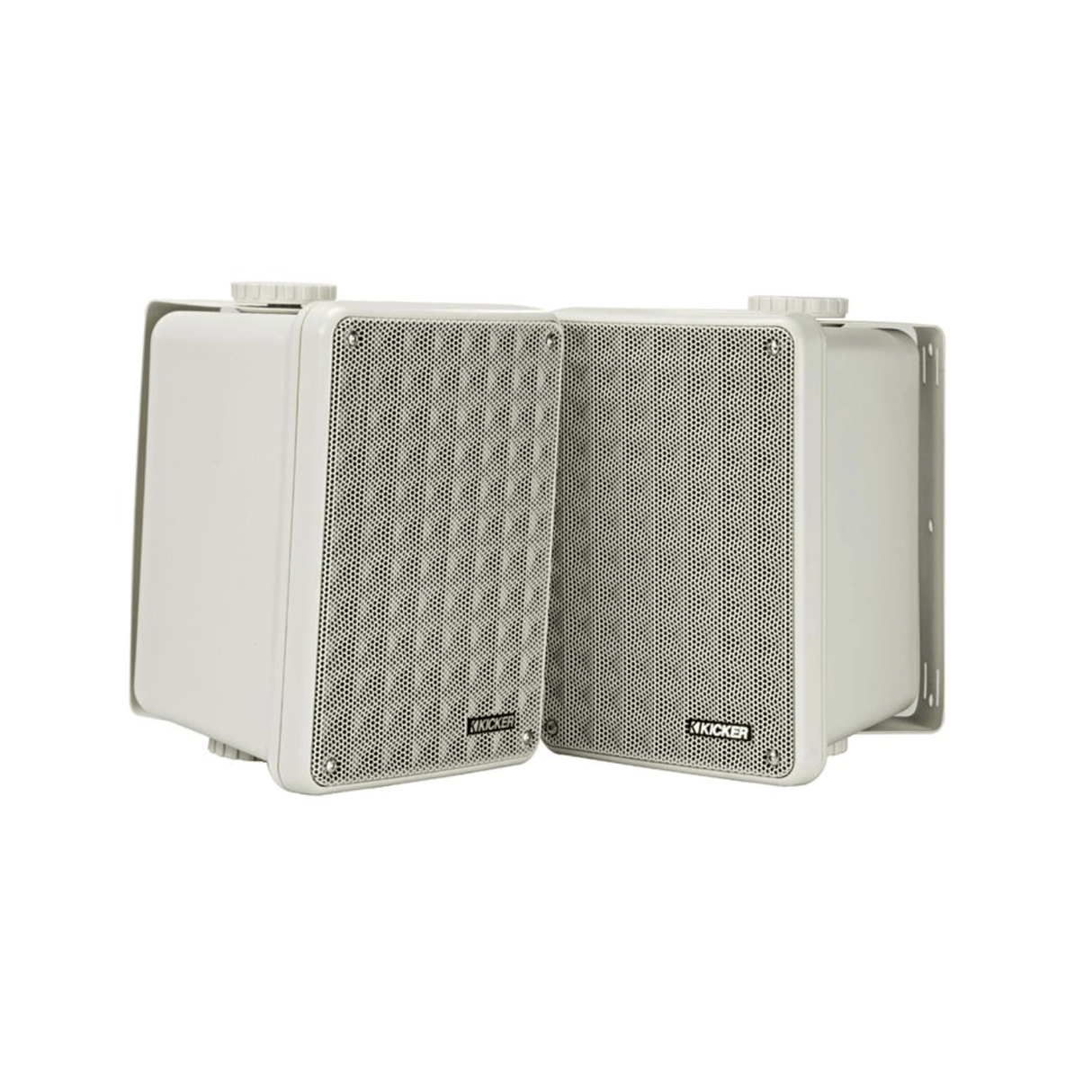 Kicker Home Audio Kicker KA46KB6G KB 6.5" Enclosed Component Speaker System (Light Grey)