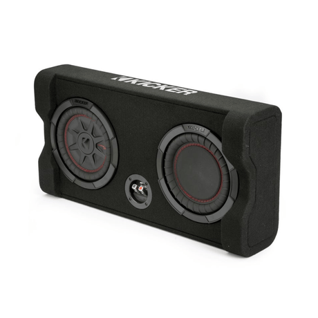 Kicker Kicker KA48TRTP82 CompRT 8" Down Firing Loaded Enclosure - 2 Ohm