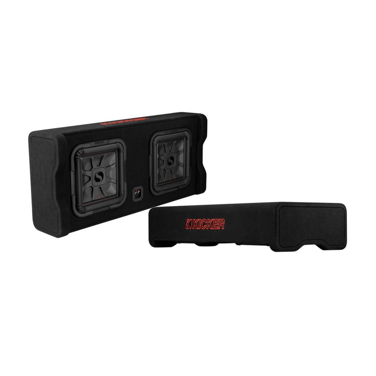 Kicker Car Subwoofers Kicker KA49DL7TDF122 L7T Dual 12" Down Firing Loaded Enclosure