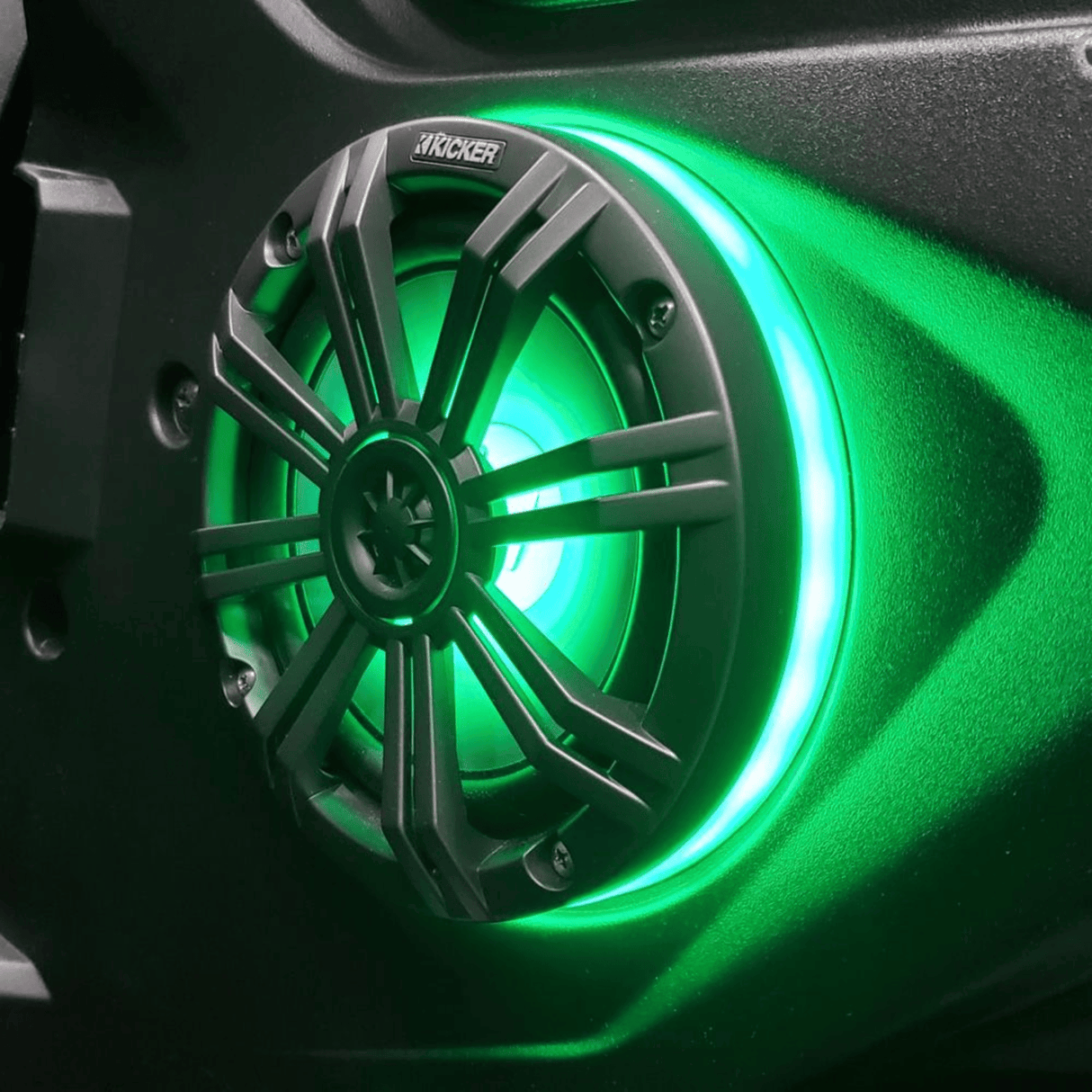 Kicker Car Speakers Kicker KA50KLSR65 6.5" Weatherproof LED Lighted Speaker Ring, Pair, RoHS Compliant