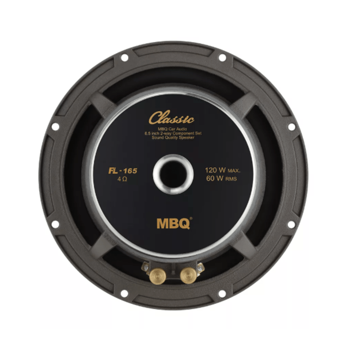 MBQ Car Speakers MBQ FL-165 Premium Car Audio Sound System for Exceptional In-Car Listening