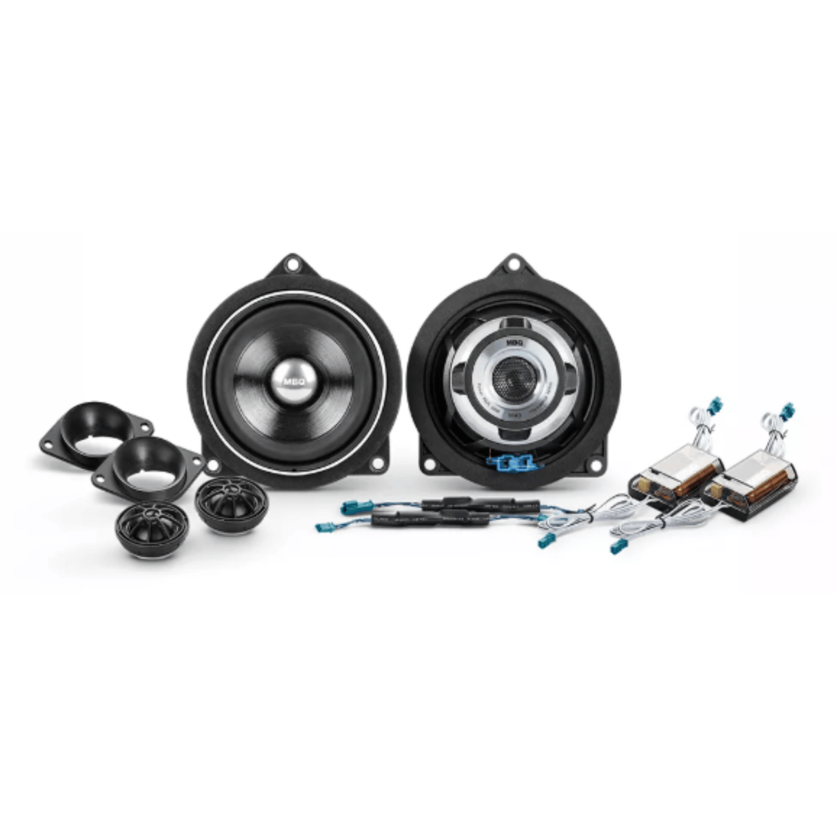 MBQ Car Speakers MBQ M40 Plug-and-Play Neodymium 2-Way Component Speaker System for BMW