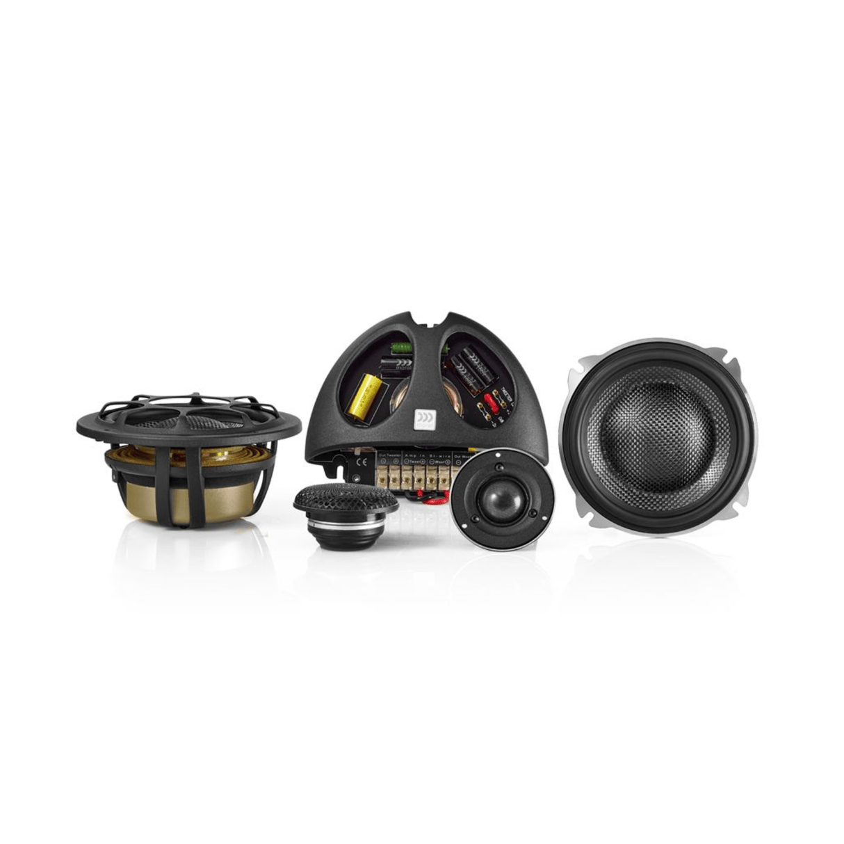 Morel Car Speakers and Subs Morel Elate Carbon Pro 5.25" 3-Way Component Speaker Set (MOR ELAT CAR PRO 53)