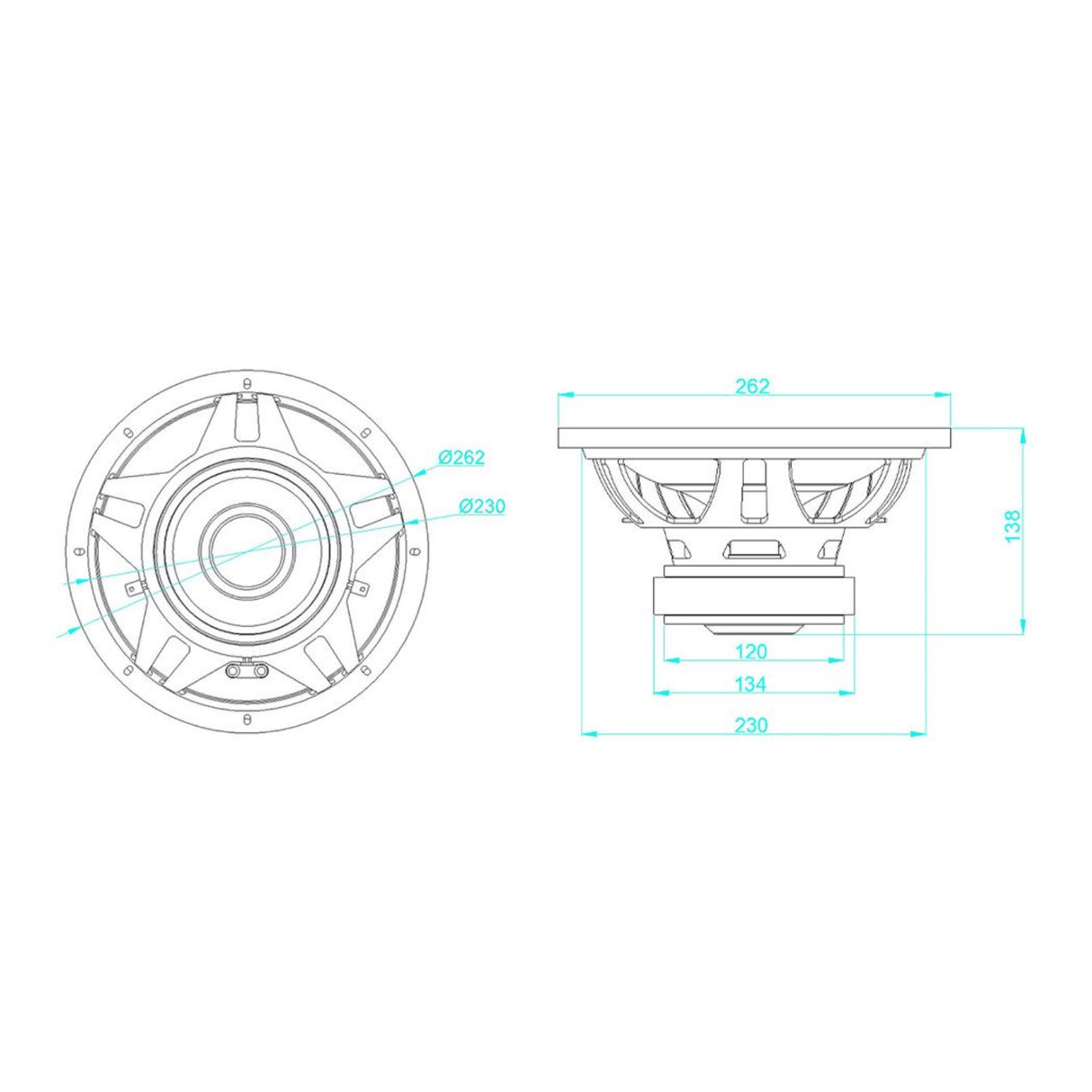 MTX Car Subwoofers MTX RT10-04 Road Thunder 10" Subwoofer 250W @ 4 Ohm