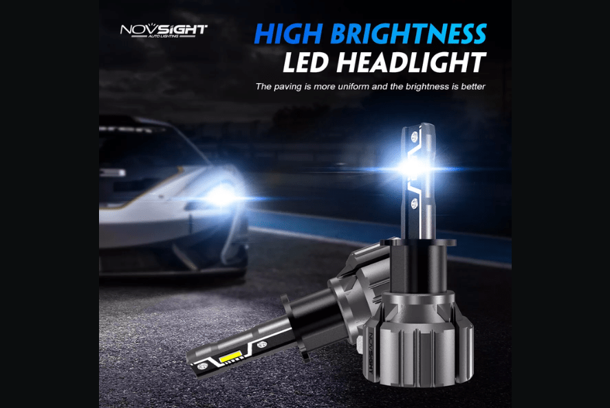 Novsight LED Bulbs Novsight N57 Series H1 compact LED Bulbs hi-low beam 50W 4000LM 6500K White (85-N57-H1 )