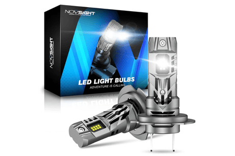 Novsight LED Bulbs Novsight N63 Series Mini Wireless H7 LED Bulbs Original Mini Size 70W 16000LM 6500K White (85-N63-H7)