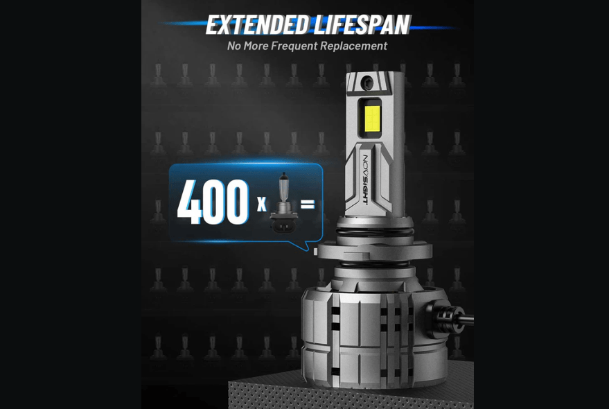 Novsight LED Bulbs Novsight N65 Ultra Series H7 LED Bulbs Super Bright 200W 40000LM 6500K White 2 Bulbs (85-N65-H7)