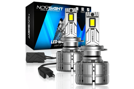Novsight LED Bulbs Novsight N65 Ultra Series H7 LED Bulbs Super Bright 200W 40000LM 6500K White 2 Bulbs (85-N65-H7)