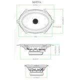 Phoenix Gold Phoenix Gold MX57CX - 5x7" Dual Concentric Shallow Mount Coaxial Speakers