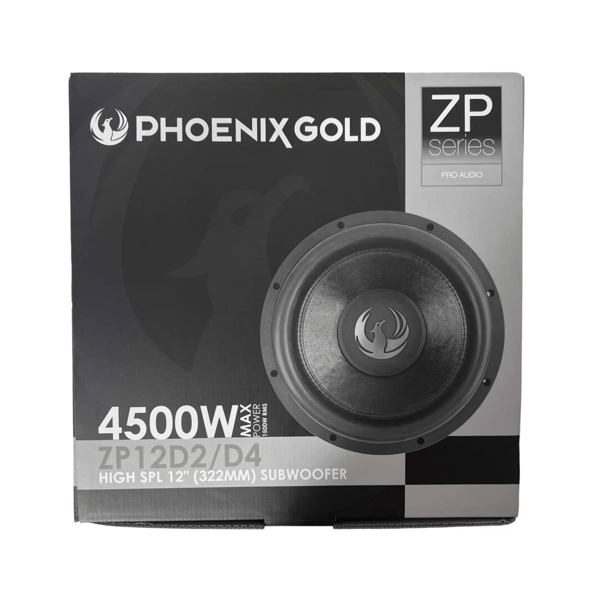 Phoenix Gold Subwoofer Phoenix Gold ZP12D4 12" Dual 4ohm Steet Bass Subwoofer 3" VC 1500 Watts RMS