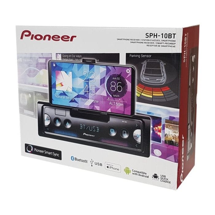 Pioneer SPH-10BT Single Din Receiver with Bluetooth, USB Spotify