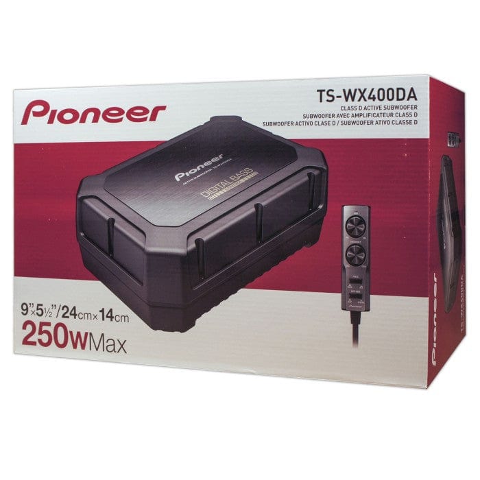 Pioneer TS-WX400DA Space Saving Active Subwoofer with built-in Class-D –  Car Audio Centre