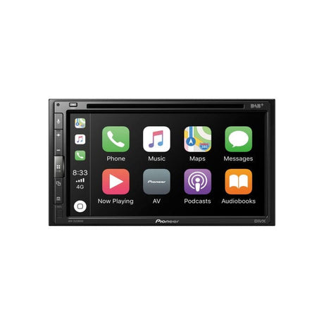 Pioneer Double Din Car Stereos Pioneer AVH-Z5200DAB Double Din 6.8" Clear Type Resistive Multi-touchscreen multimedia player with easy smartphone connectivity via USB cable supporting Apple CarPlay & Android Auto, DAB/DAB+, Waze, Bluetooth and a 13-band GEQ