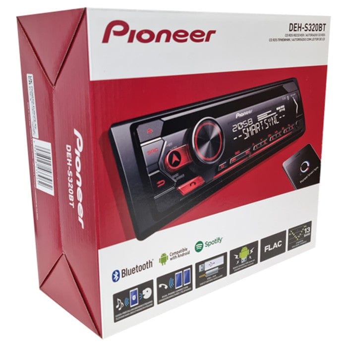 Pioneer DEH-S320BT Single Din CD Tuner with Bluetooth AUX and USB