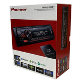 Pioneer Car Stereos Pioneer MVH-S320BT 1 Din Media Receiver with Bluetooth Red illumination USB Spotify