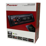 Pioneer Car Stereos Pioneer MVH-S120UBW Mechless Car Stereo RDS tuner with USB and AUX in White Illumination