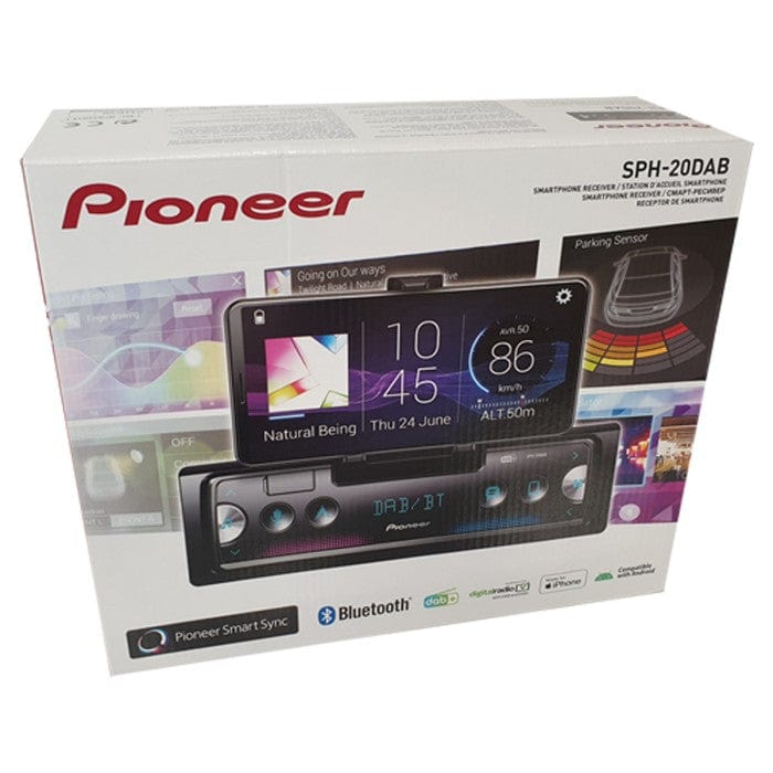 Pioneer Car Stereos Pioneer SPH-20DAB 1-DIN receiver with DAB/DAB+ Digital Radio Bluetooth USB and Spotify