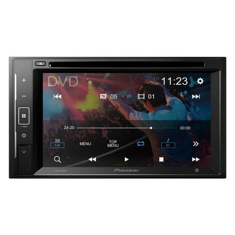 Pioneer Car Stereos Pioneer AVH-A240BT Double Din Bluetooth Touch Screen CD/DVD Tuner with 13-band GEQ, advanced audio features and premium audio quality
