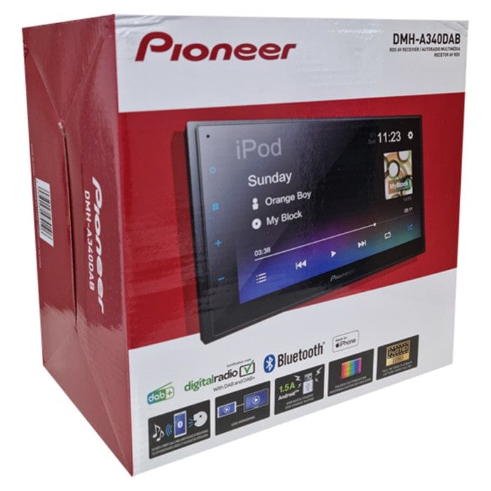 Pioneer Car Stereos Pioneer DMH-A340DAB Double Din Stereo with 6.8" Multi-touchscreen DAB Bluetooth