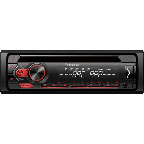 Pioneer Car CD Players Pioneer DEH-S120UB Single Din CD Tuner with Red Illumination, USB and Aux Input
