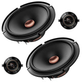 Pioneer Car Speakers and Subs Pioneer TS-D65C 270W 6.5" 2-way Component Speaker System