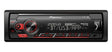 Pioneer Car Stereos Pioneer MVH-S420BT Single Din receiver with Bluetooth, Red Illumination, USB, AUX and Spotify