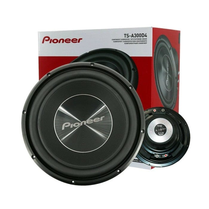 Pioneer Pioneer BX12PL-TSA300-GMD8701 Single TS-A300D4 12" Subwoofer Sound Quality Bass Package with Sealed Enclosure and Amp